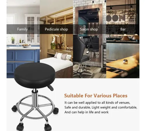 Piso Silla Taburete Bar Peluquería Barbería Spa Sube Y Baja