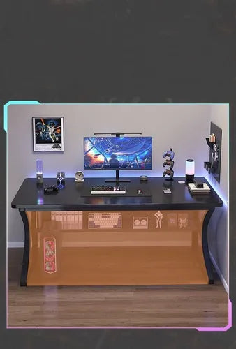 Escritorio De Oficina Moderno Con Estante Inferior 100x60cm