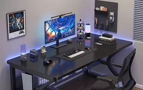 Escritorio De Oficina Moderno Con Estante Inferior 100x60cm