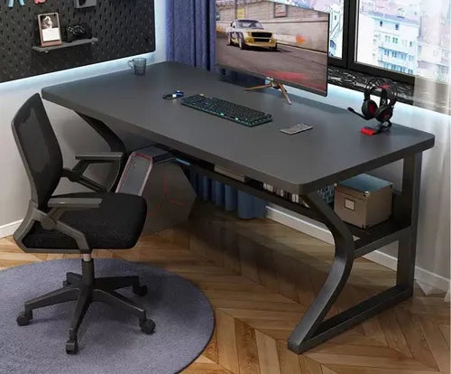 Escritorio De Oficina Moderno Con Estante Inferior 100x60cm