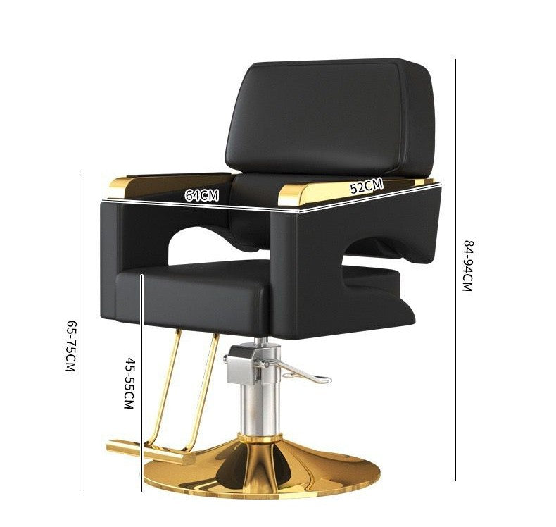 Sillón De Barbero Ergonómico Con Altura Ajustable Y Elegante