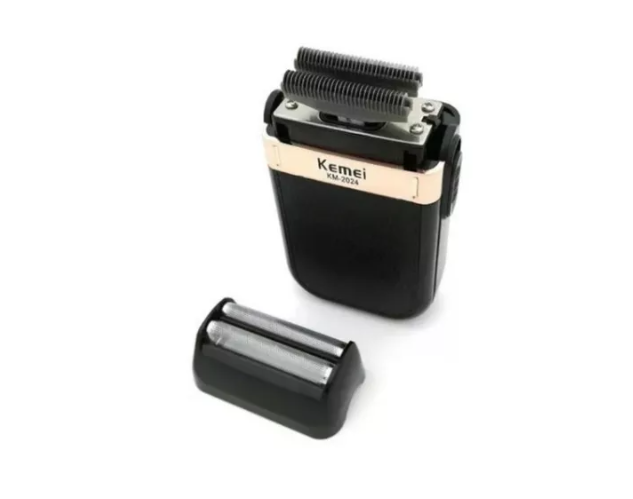 Máquina Afeitadora Kemei Km-2024 Negra Color Negro
