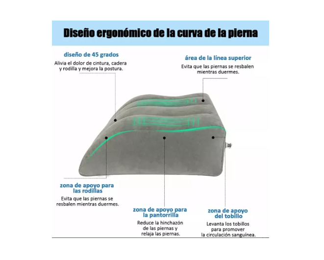 Almohadillas Relajantes Almohada De Cuña De Pierna Para Aliv