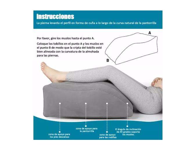 Almohadillas Relajantes Almohada De Cuña De Pierna Para Aliv
