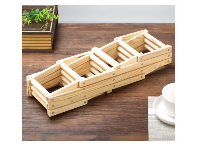 Organizador Plegable De Madera Para 10 Botellas Botellero