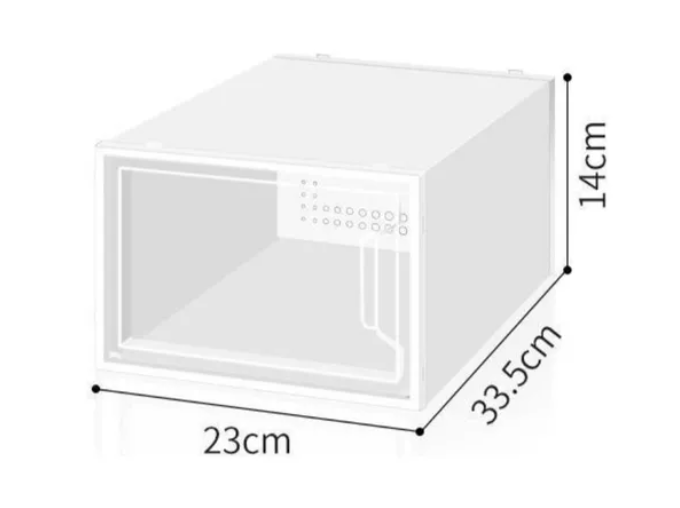 Set 4 Cajas Organizadoras De Zapatos Apilables Y Firme