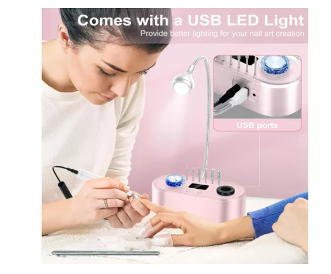 Torno Maquina Uñas Profesional 40000rpm Manicure Pedicure