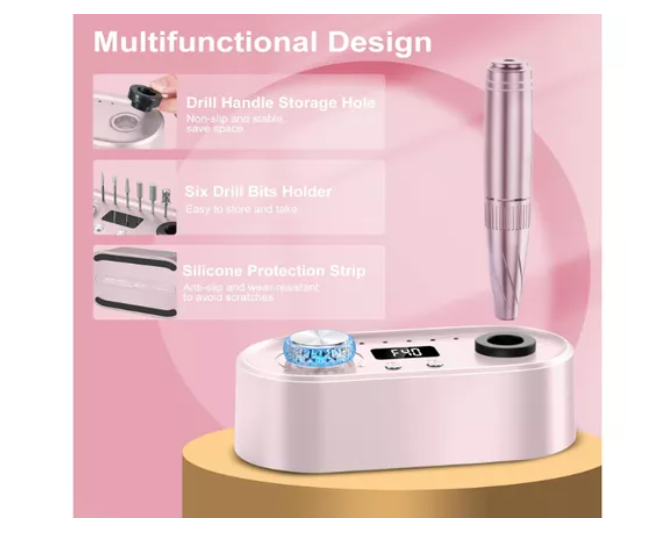 Torno Maquina Uñas Profesional 40000rpm Manicure Pedicure