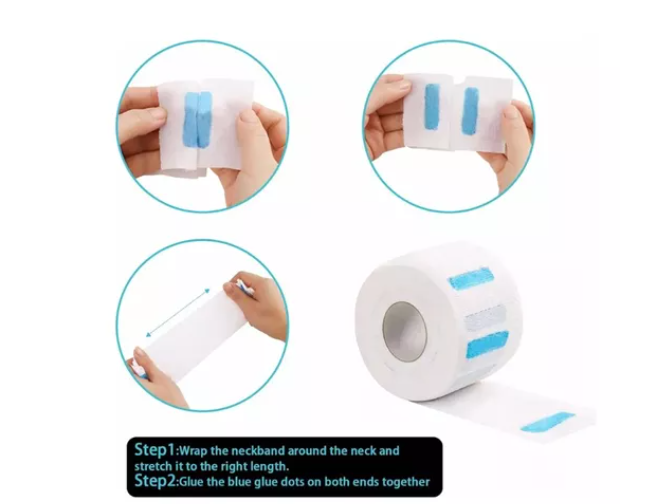 5 Papel Cuello Para Barbería, Peluquería Cubre Cuello Barber