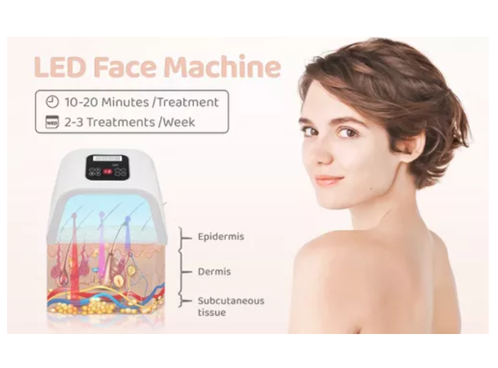 Máscara Led Facial 7 Colores Fototerapia Rejuvenecimiento