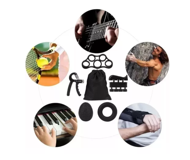 Set 5 Hand Grip Pinza Resistencia Ejercicio Mano Y Muñeca