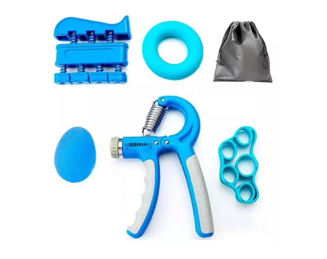 Set 5 Hand Grip Pinza Resistencia Ejercicio Mano Y Muñeca