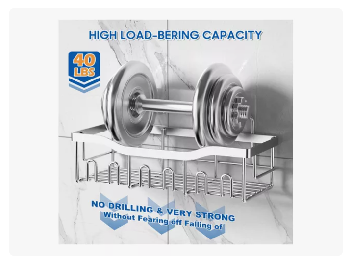 Set 5 Organizadores Esquineros De Ducha Colgadores Jaboneras