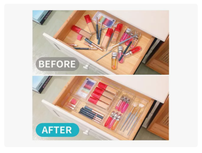 Set 25 Organizadores Cajones Escritorio Oficina Cocina Baño