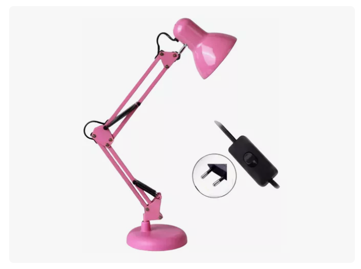 Lámpara Brazo Flexible Escritorio Estudio Base De Mesa Clip