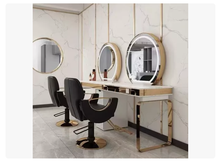 Sillón Curvo De Peluquería Y Barbería