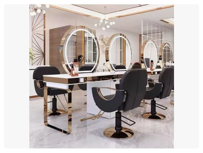 Sillón Curvo De Peluquería Y Barbería