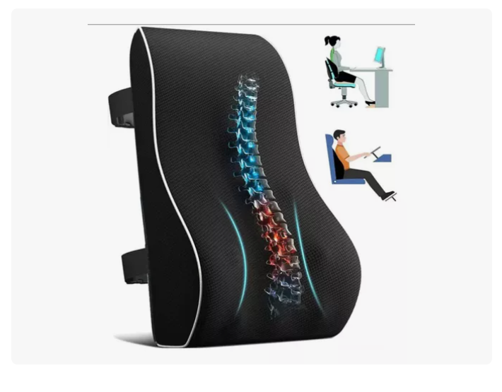 Cojin Soporte Espalda Corrector Lumbar De Silla Auto Oficina