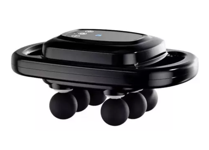 Pistola De Masaje 6 Cabezas Tejido Profundo 9 Niveles Y Modo Color Negro