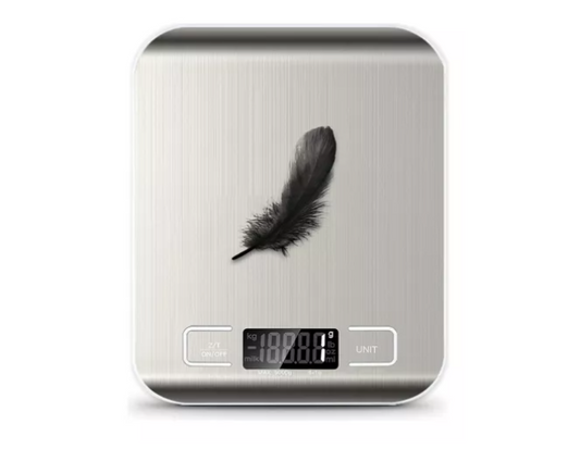 Báscula De Cocina Digital, Báscula De Alimentos Para Horne Capacidad máxima 5 g Color Plateado