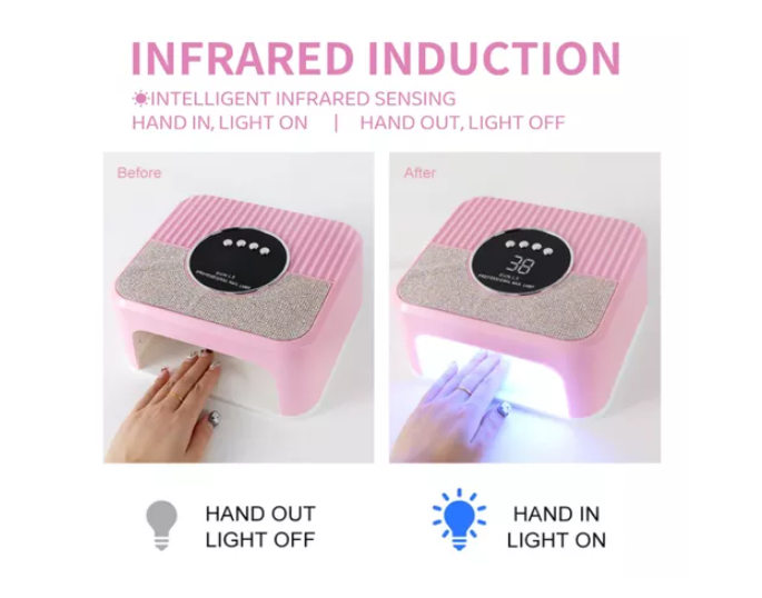 Secador Uña Uv Led Lampara Manicure Profesional 268w