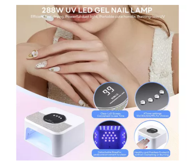Secador Uña Uv Led Lampara Manicure Profesional 268w