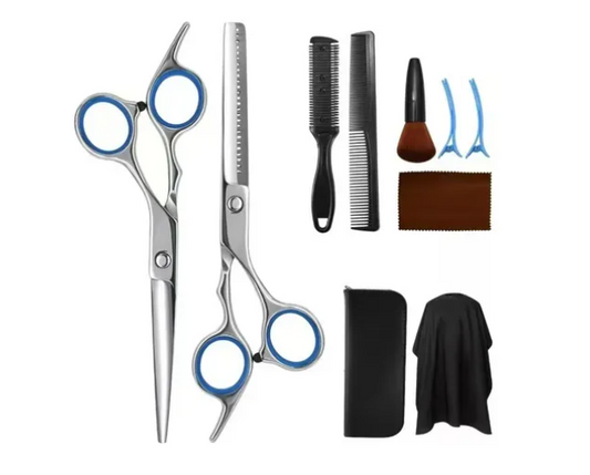 Kit De Tijeras Y Accesorios Para Peluquería 10 Unidades