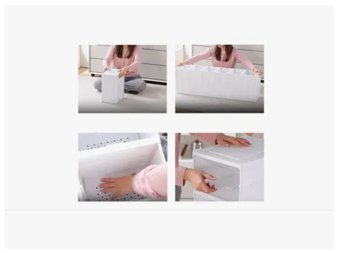Zapatera Plegable 6 Niveles Una Pieza Firme Cajas De Zapatos