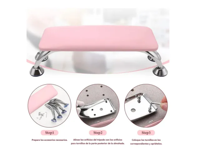 Almohada De Manos Manicura Con Soporte Desmontable