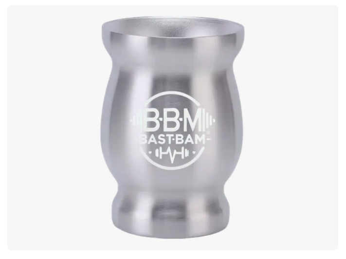Taza De Con Bombilla Y Cepillos Set Acero Inoxidable 260ml