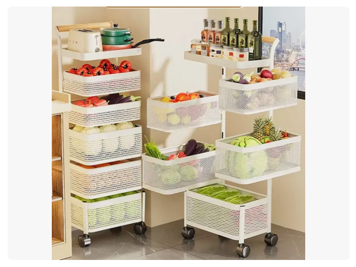 Carro Organizador Ruedas Organizador De Verduras 5 Niveles