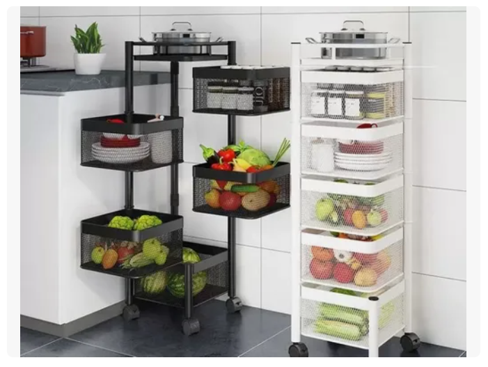 Carro Organizador Ruedas Organizador De Verduras 5 Niveles