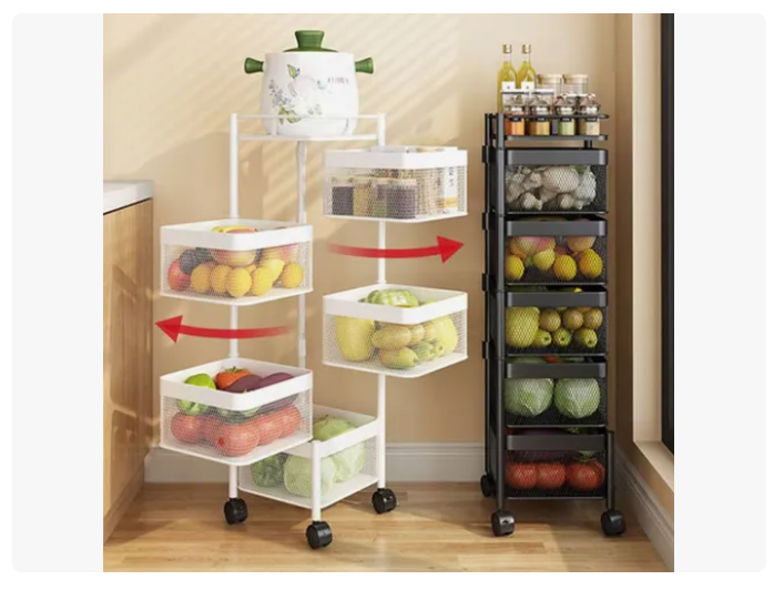 Carro Organizador Ruedas Organizador De Verduras 5 Niveles