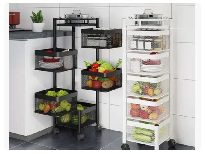 Carro Organizador Ruedas Organizador De Verduras 5 Niveles