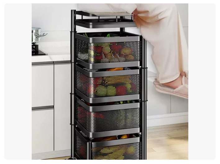 Carro Organizador Ruedas Organizador De Verduras 5 Niveles