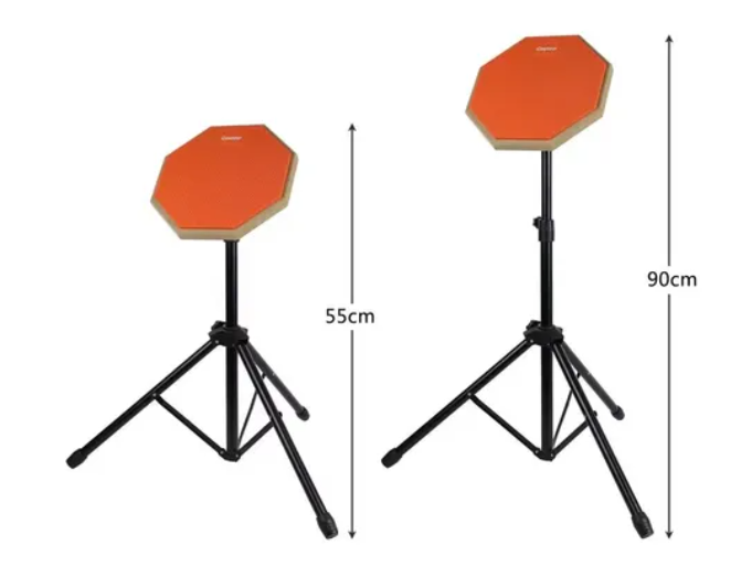 Pad De Práctica Con Atril Y Bolso Y Baquetas