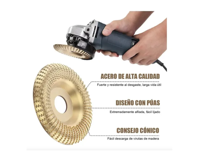 Juego De 4 Discos + Juego De 5 Escofinas Para Tallar Madera