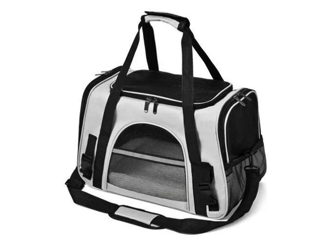 Bolso Transportador Mascota Para Perro Gato Respirable