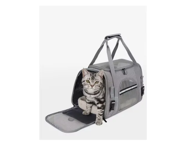 Bolso Transportador Mascota Para Perro Gato Respirable