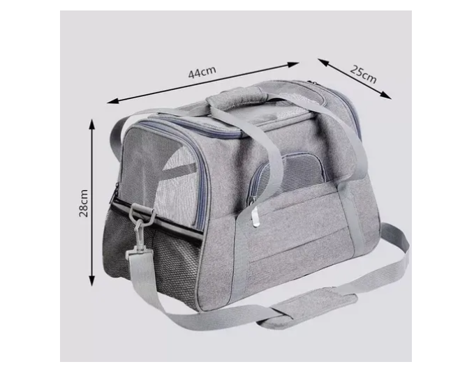 Bolso Transportador Mascota Para Perro Gato Respirable