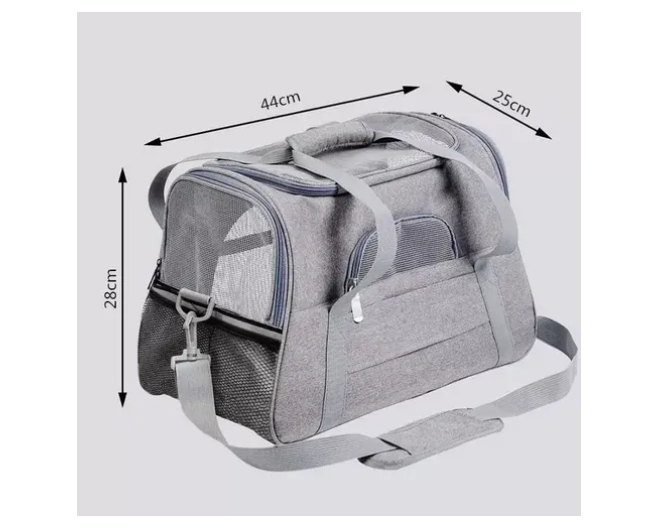 Bolso Transportador Mascota Para Perro Gato Respirable