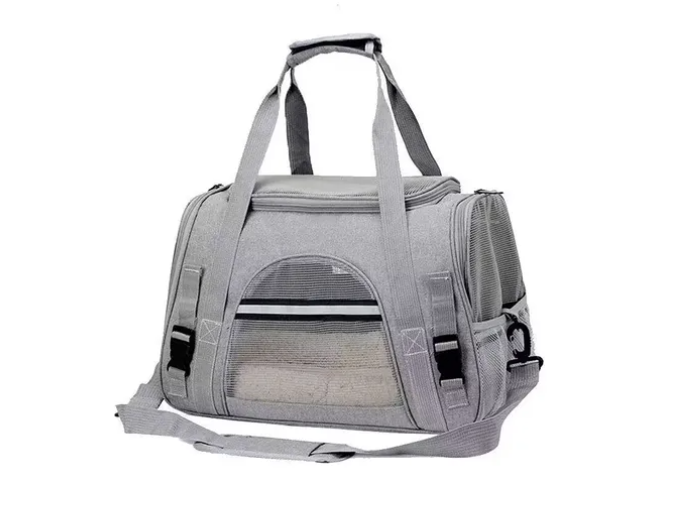 Bolso Transportador Mascota Para Perro Gato Respirable