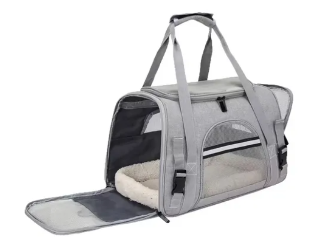 Bolso Transportador Mascota Para Perro Gato Respirable