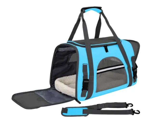 Bolso Transportador Mascota Para Perro Gato Respirable