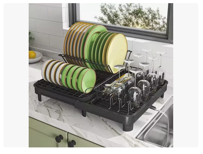 Secador Escurridor De Loza Platos Inoxidable Expandible