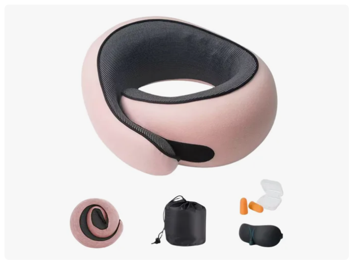 Almohada De Cuello Relajante Para Viaje Cojín Soporte Cómodo