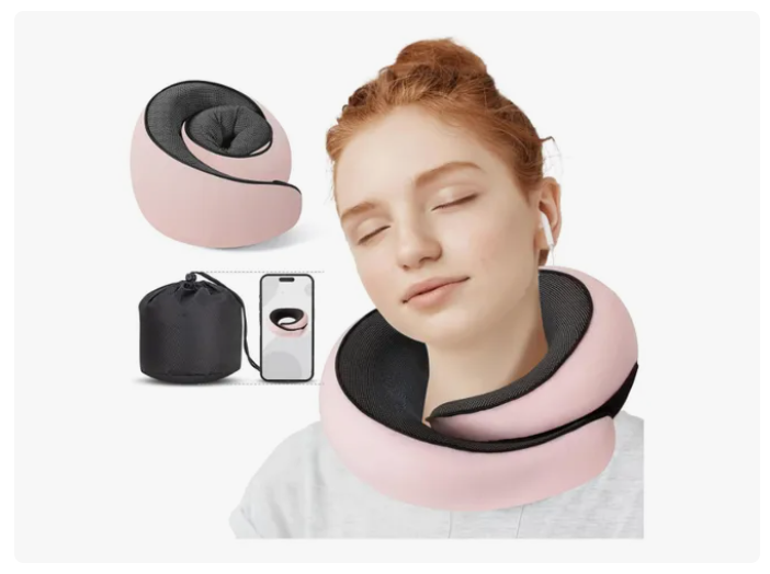 Almohada De Cuello Relajante Para Viaje Cojín Soporte Cómodo