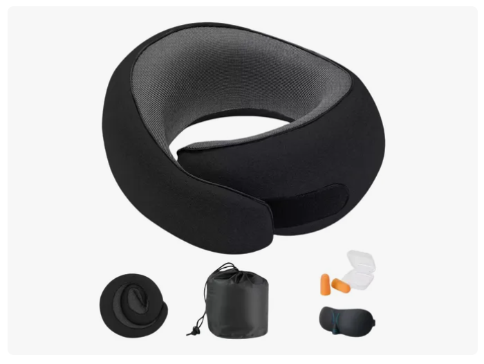 Almohada De Cuello Relajante Para Viaje Cojín Soporte Cómodo