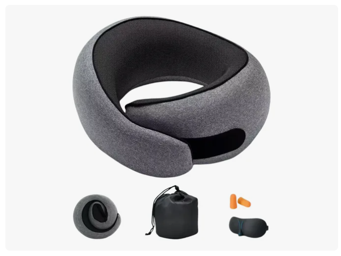 Almohada De Cuello Relajante Para Viaje Cojín Soporte Cómodo