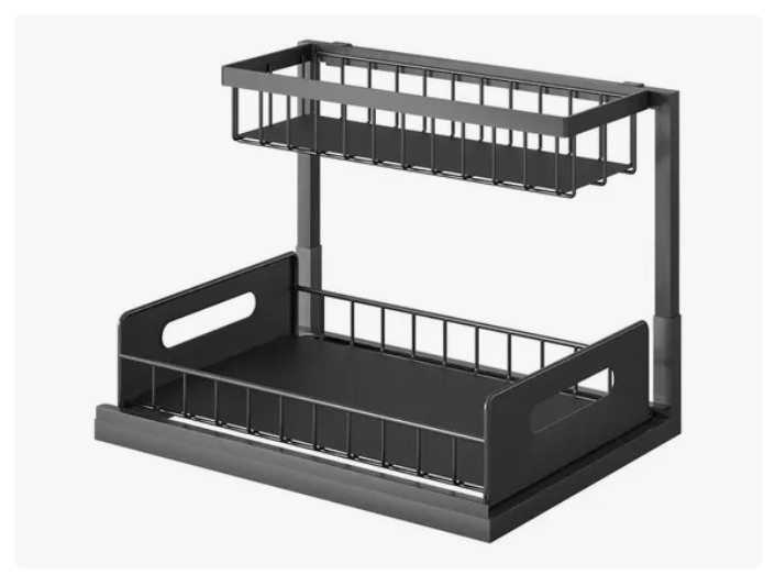 Organizador Bajo Lavaplatos Extraíble Cocina Baño 2 Unidades
